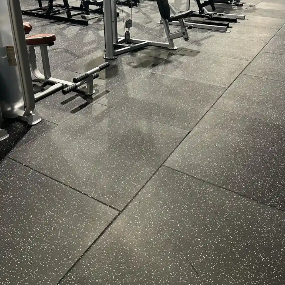 High-impact EPDM Gym Mat with flecked finish for eco-friendly shock-absorbing home gym flooring