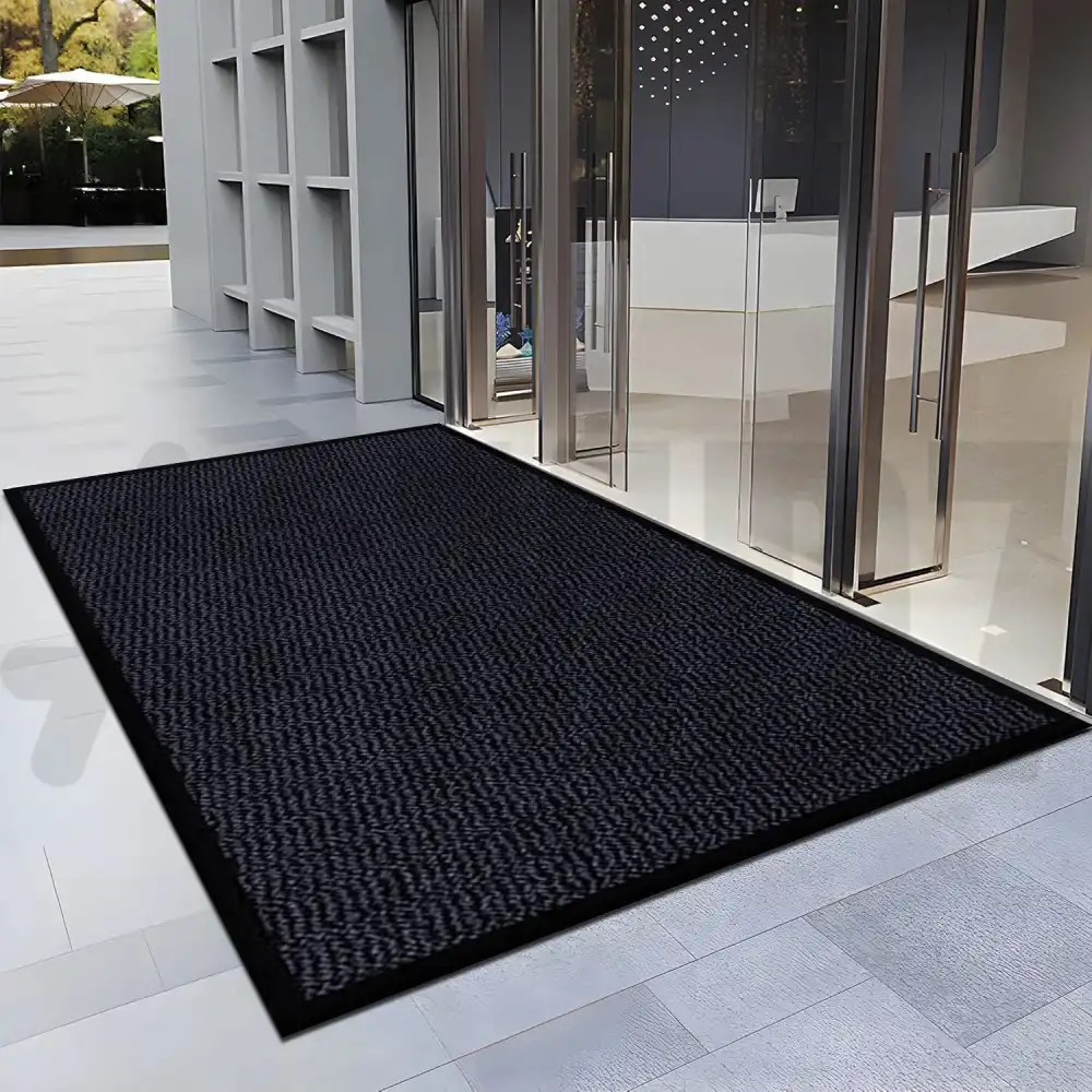 Non slippery rubber mats with anti-slip grip durable safety flooring for entryways