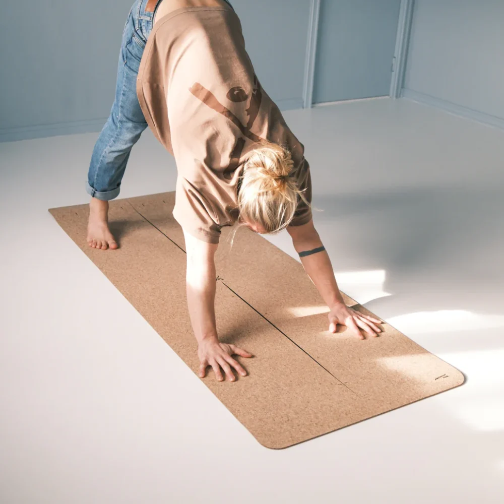 Premium natural Rubber Yoga Mats with non-slip texture for professional grip during yoga sessions