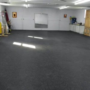 Successfully installed rubber flooring in Villanova Villas storage room Dubai