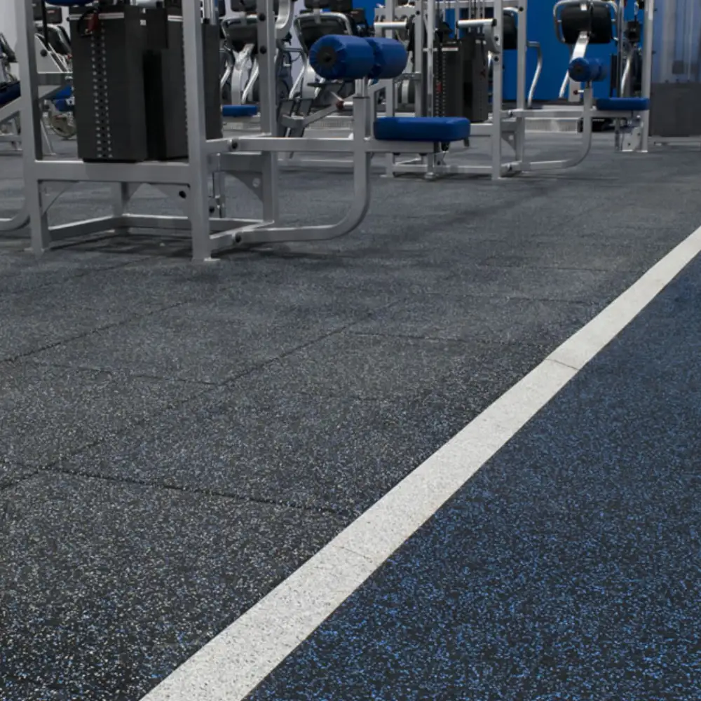 Black rubber flooring Dubai for CrossFit training area