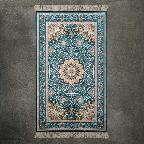 Finished oriental prayer mats Dubai project delivering comfortable Islamic prayer carpets with elegant designs.