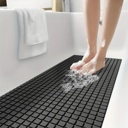 Waterproof rubber bath mats designed for safe, hygienic and comfortable bathroom flooring in Dubai