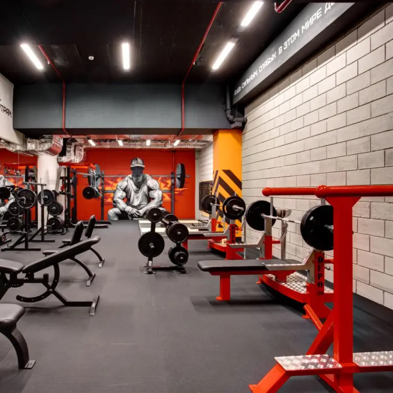 Garage Gym Flooring Area