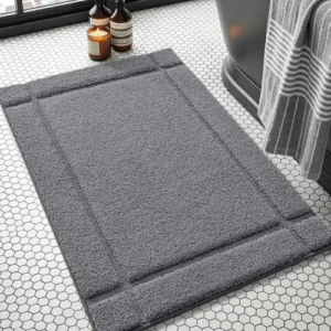 Grey Rubber Bath Mats providing excellent grip in showers, bathrooms and changing areas