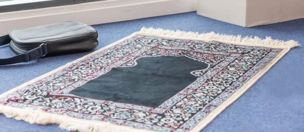 Traditional Islamic prayer mat designs with Mihrab and geometric patterns
