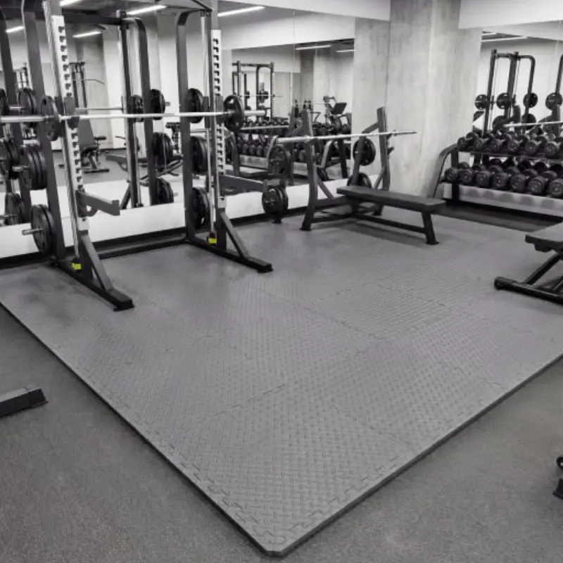 Buy Rubber Gym Mats for home workouts with anti-slip grip, shock absorption, and durable floor protection
