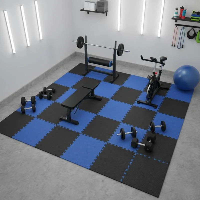 Get Gym EVA Foam Flooring for fitness rooms with shock absorption, stable footing, and easy upkeep