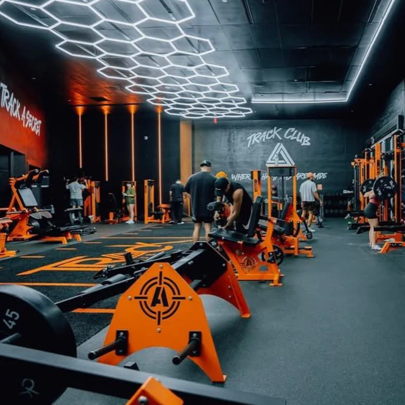Recently completed residential gym flooring project in Dubai with a contemporary floor design, quality materials and a smooth professional installation.